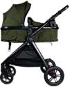 Ding Baby Liam Stroller 3 in 1 - Black/Forest Green Trio and Duo Strollers