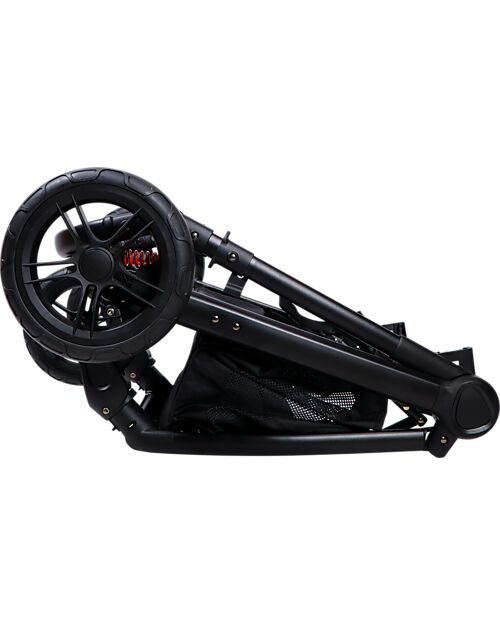 Ding Baby Liam Stroller 3 in 1 - Black/Forest Green Trio and Duo Strollers
