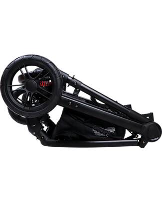 Ding Baby Liam Stroller 3 in 1 - Black/Forest Green Trio and Duo Strollers