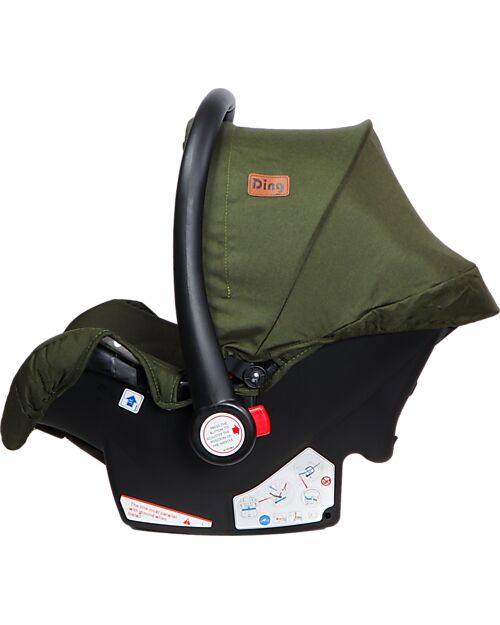 Ding Baby Liam Stroller 3 in 1 - Black/Forest Green Trio and Duo Strollers