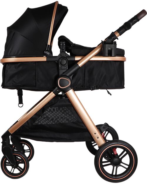 Ding Baby Liam Stroller 3 in 1 - Black/Rosé Trio and Duo Strollers