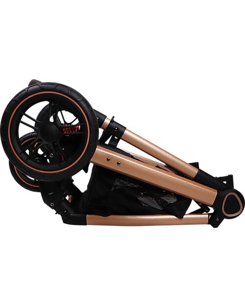 Ding Baby Liam Stroller 3 in 1 - Black/Rosé Trio and Duo Strollers