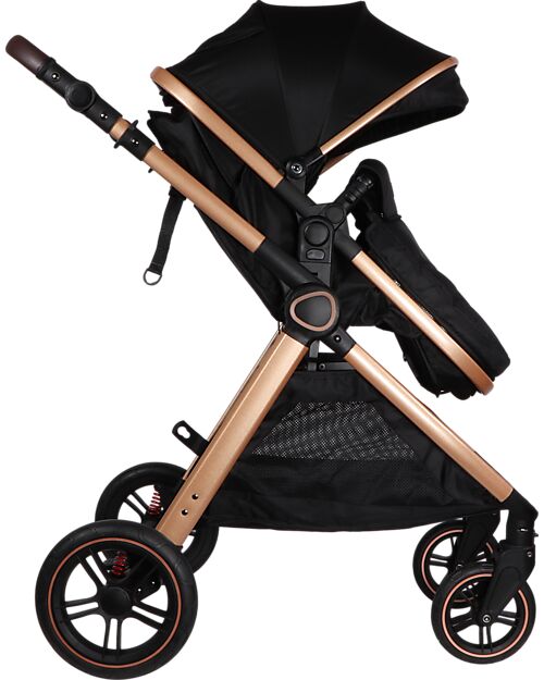 Ding Baby Liam Stroller 3 in 1 - Black/Rosé Trio and Duo Strollers