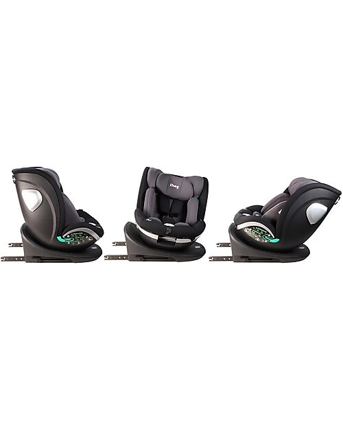 Ding Baby Mace I-Size 360° Car Seat - Black and Grey - GR 0+/1/2/3 Car Seats Group 0+/1