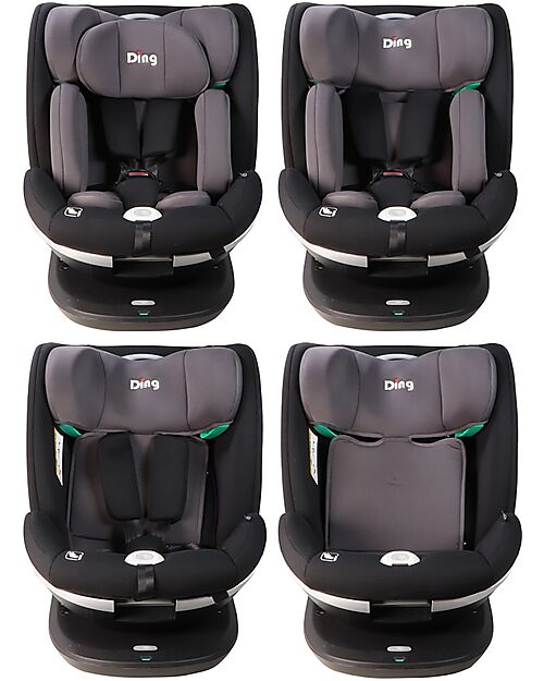 Ding Baby Mace I-Size 360° Car Seat - Black and Grey - GR 0+/1/2/3 Car Seats Group 0+/1