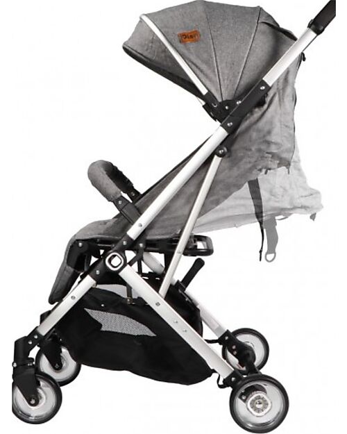 Ding Baby OUTLET - Vivo Stroller - Grey/Silver - Adjustable Backseat - Up to 22kg Lights Strollers