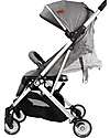 Ding Baby OUTLET - Vivo Stroller - Grey/Silver - Adjustable Backseat - Up to 22kg Lights Strollers