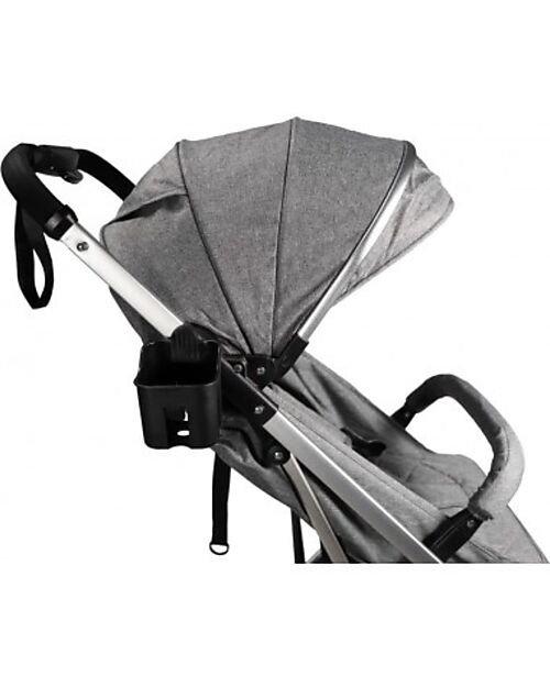 Ding Baby OUTLET - Vivo Stroller - Grey/Silver - Adjustable Backseat - Up to 22kg Lights Strollers