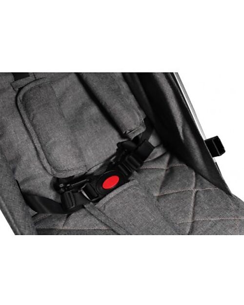 Ding Baby OUTLET - Vivo Stroller - Grey/Silver - Adjustable Backseat - Up to 22kg Lights Strollers