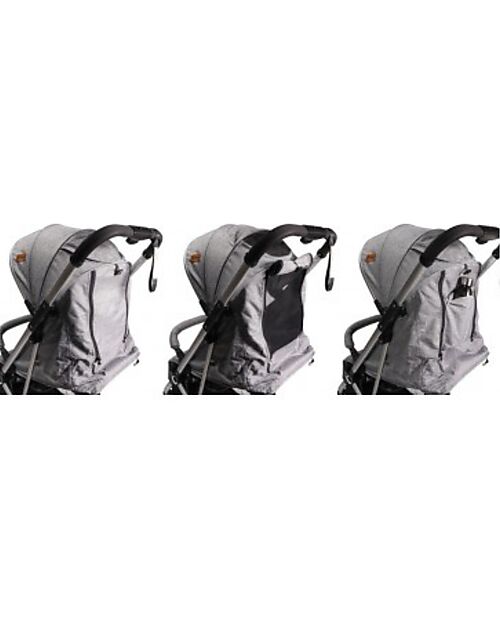 Ding Baby OUTLET - Vivo Stroller - Grey/Silver - Adjustable Backseat - Up to 22kg Lights Strollers