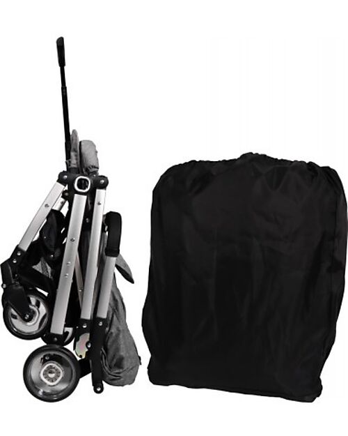 Ding Baby OUTLET - Vivo Stroller - Grey/Silver - Adjustable Backseat - Up to 22kg Lights Strollers