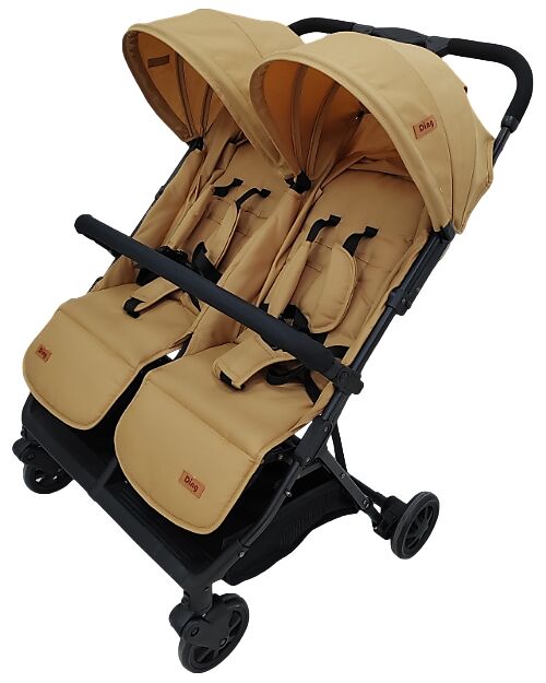 Ding Baby Stroller - Duo Buggy - Mellizo - Camel Double Pushchairs