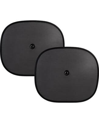 Ding Baby Sun Shades for Car - Black - with Suction Cup Car Seat Accessories