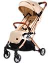 Ding Baby Vivo Stroller - Beige/Rosé - Adjustable Backseat - Up To 22kg Lights Strollers