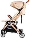 Ding Baby Vivo Stroller - Beige/Rosé - Adjustable Backseat - Up To 22kg Lights Strollers