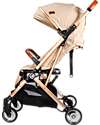 Ding Baby Vivo Stroller - Beige/Rosé - Adjustable Backseat - Up To 22kg Lights Strollers