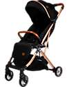 Ding Baby Vivo Stroller - Black/Rosé - Adjustable Backseat - Up To 22kg Lights Strollers