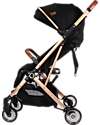 Ding Baby Vivo Stroller - Black/Rosé - Adjustable Backseat - Up To 22kg Lights Strollers