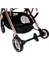 Ding Baby Vivo Stroller - Black/Rosé - Adjustable Backseat - Up To 22kg Lights Strollers