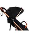 Ding Baby Vivo Stroller - Black/Rosé - Adjustable Backseat - Up To 22kg Lights Strollers