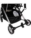 Ding Baby Vivo Stroller - Grey/Silver - Adjustable Backseat - Up to 22kg Lights Strollers