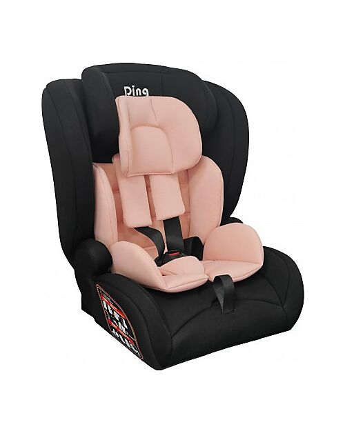 Ding Baby Zino I-Size TT Basic Car Seat - Black and Pink - GR 1/2/3 Car Seats Group 1/2/3