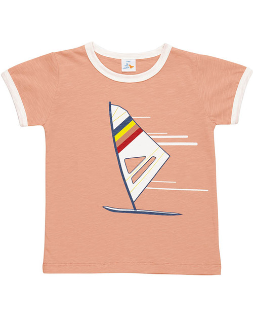 Dis Une Couleur Tiwin T-Shirt Sail Board Print - Old Pink T-shirts