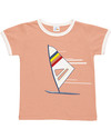 Dis Une Couleur Tiwin T-Shirt Sail Board Print - Old Pink T-shirts