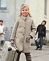 Disana Boiled Wool Girl’s Coat, Light Grey Coats