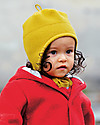Disana Boiled Wool Hat with Strings, Curry - 100% merino wool Winter Hats
