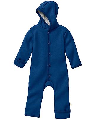 Disana Boiled Wool Overall - Navy - 100% Organic Wool GOTS Certified Snowsuits