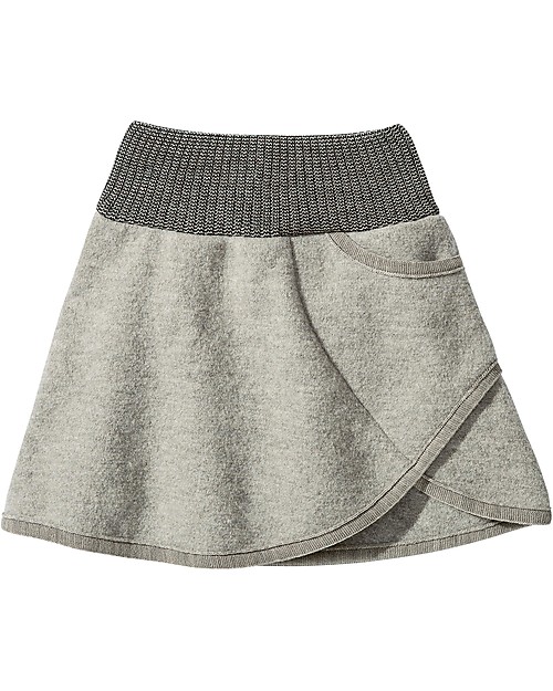 Disana Boiled Wool Skirt, Grey Skirts