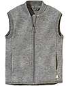 Disana Boiled Wool Vest, Grey - 100% merino wool Jackets