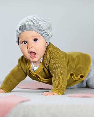 Disana Classic Beanie, Natural Grey - 100% merino wool Hats