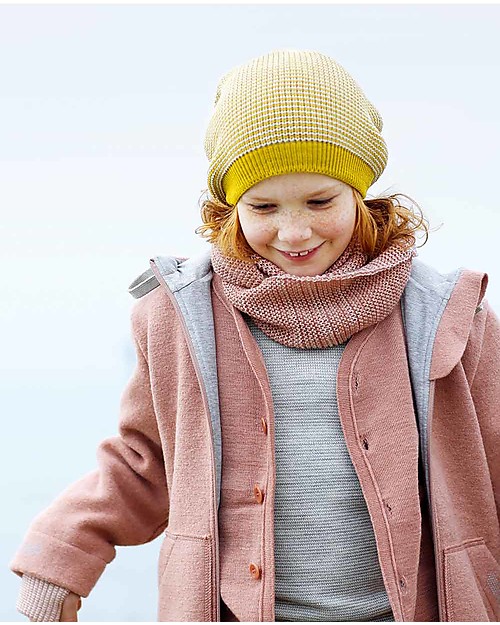 Disana Girl’s Outdoor Jacket, Rose - Boiled wool Jackets