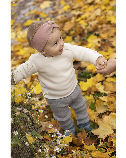 Disana Headband in Boiled Wool - Rosé - 100% GOTS Certified Organic Merino Wool Winter Hats