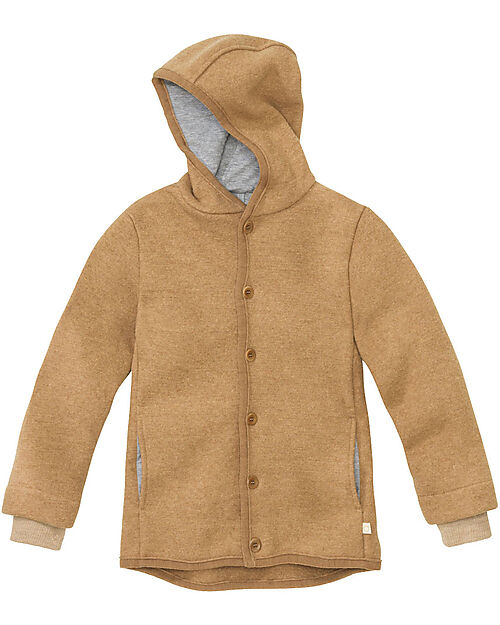 Disana Hooded Jacket - Caramel -100% GOTS Certified Organic Merino Wool Jackets