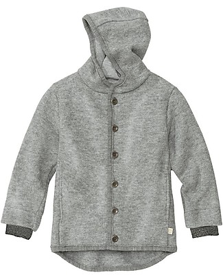 Disana Hooded Jacket - Grey - Organic Merino Wool Jackets