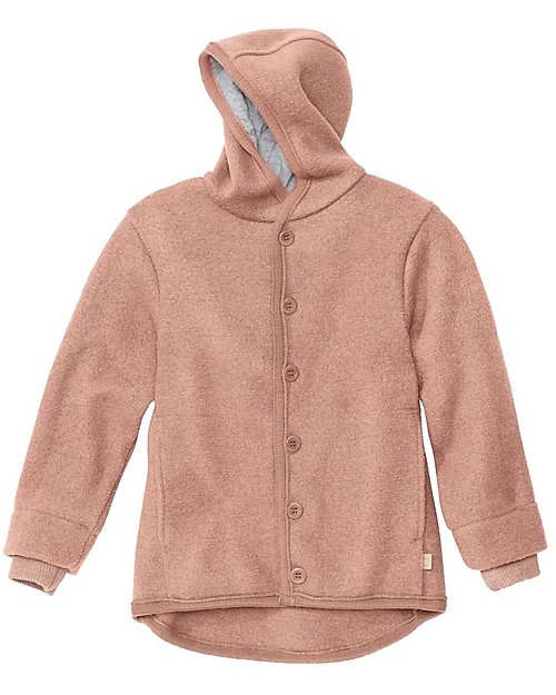 Disana Hooded Jacket - Rose - Organic Merino Wool Jackets