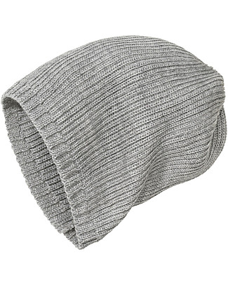 Disana Knitted Hat - Grey - 100% Merino Wool Winter Hats