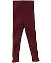 Disana Knitted Leggings - Cassis - 100% GOTS Certified Organic Merino Wool Leggings