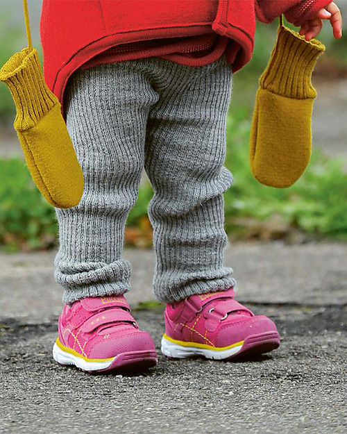 Disana Knitted Leggings, Grey - Pure Merino Wool Leggings