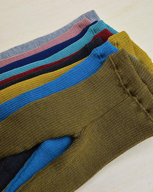 Disana Knitted Leggings, Grey - Pure Merino Wool Leggings