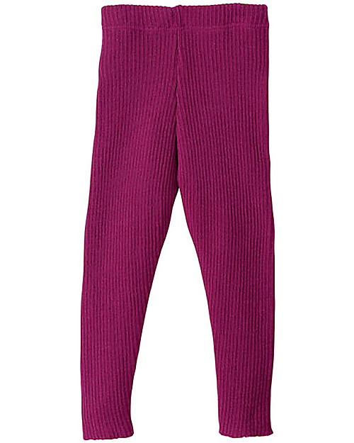 Disana Knitted Leggings, Lampone - Pure Wool Leggings