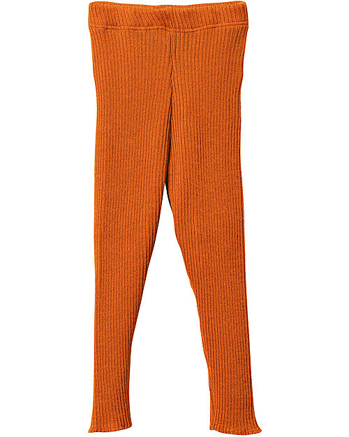 Disana Knitted Leggings - Orange - 100% GOTS Certified Organic Merino Wool Leggings