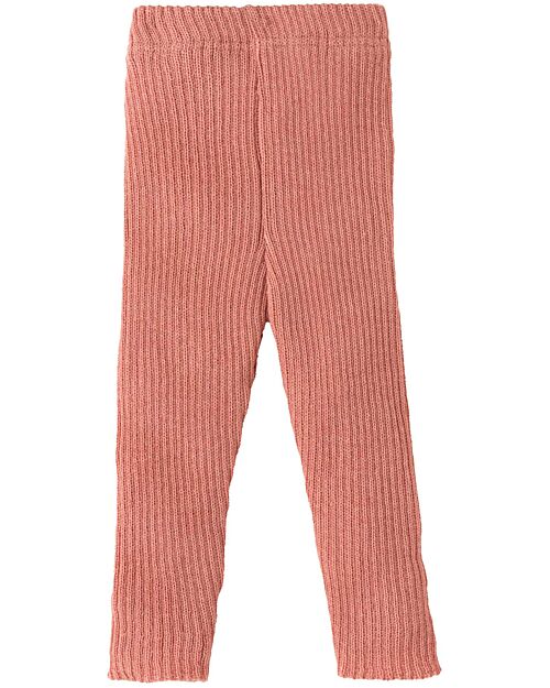 Disana Knitted Leggins - Soft Pink - 100% GOTS Certified Organic Merino Wool Leggings