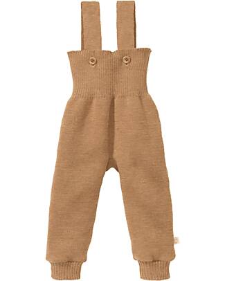 Disana Knitted Trousers - Caramel - 100% GOTS Certified Organic Merino Wool Dungarees