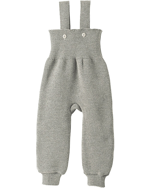 Disana Knitted Trousers - Light Grey Dungarees