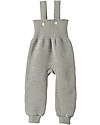 Disana Knitted Trousers - Light Grey Dungarees
