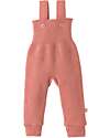 Disana Knitted Trousers - Soft Pink - 100% GOTS Certified Organic Merino Wool Dungarees